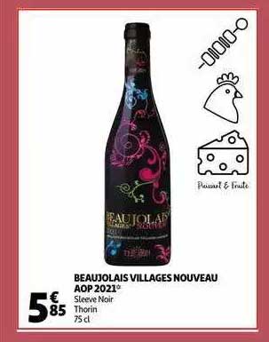 beaujolais villages nouveau aop 2021 sleeve noir thorin