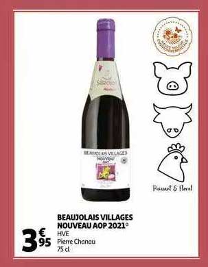 beujolais villages nouveau aop 2021 hve pierre chanau
