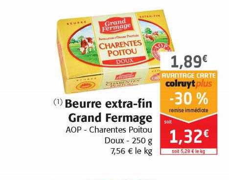 beurre extra-fin grand fermage