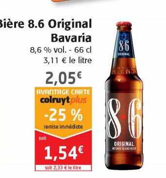 bière 8.6 original bavaria
