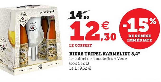 bière tripel karmeliet 8,4°