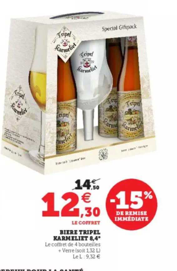bière tripel karmeliet 8,4°
