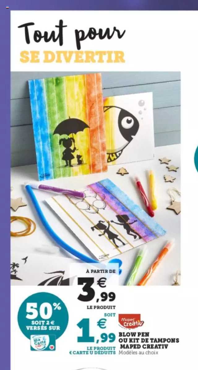 Blow Pen Ou Kit De Tampons Maped Creativ