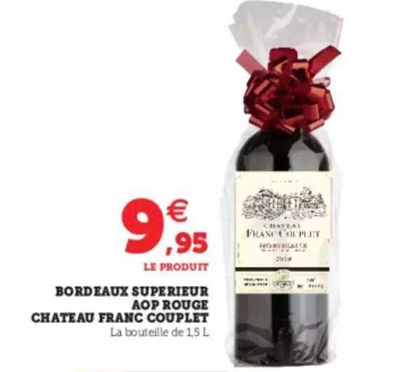 bordeaux supérieur aop rouge château franc couplet