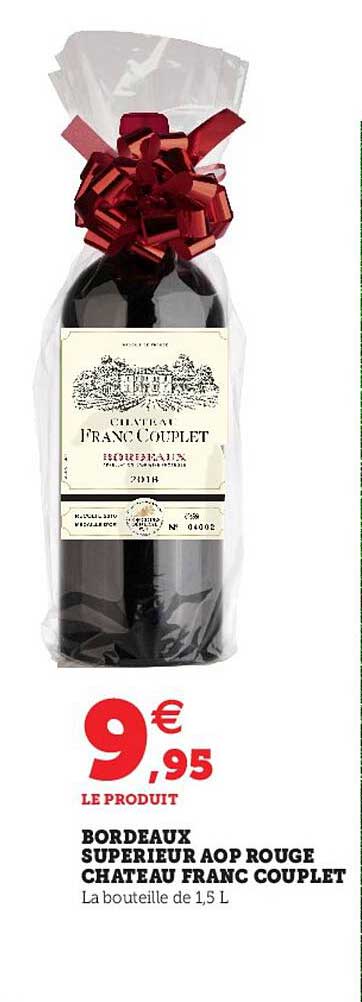 bordeaux supérieur aop rouge château franc couplet