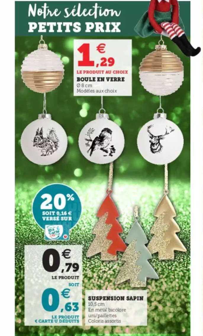 Boule En Verre, Suspension Sapin