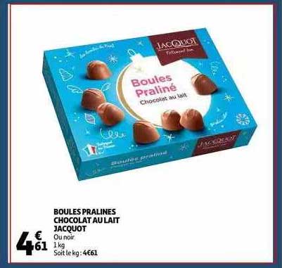 Boules Pralines Chocolat Au Lait Jacquot