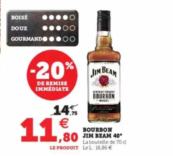 bourbon jim beam 40°