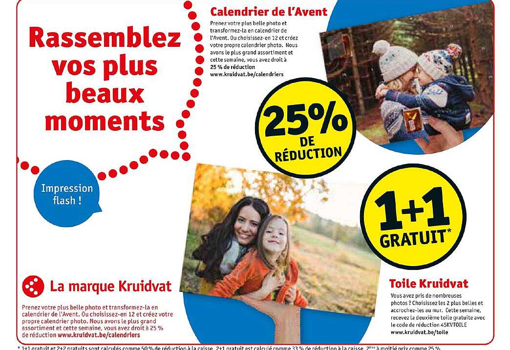 calendrier de l'avent, toile kruidvat