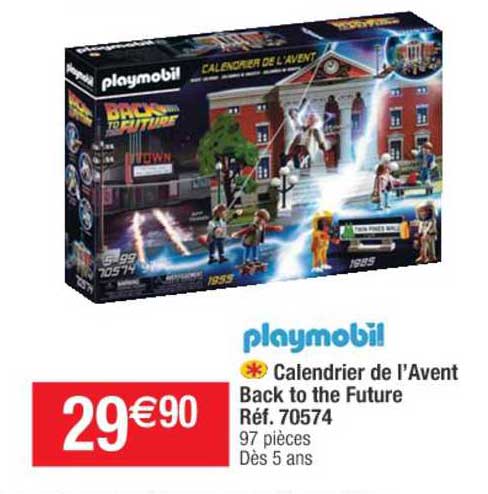 calendrier de l'avent back to the future playmobil
