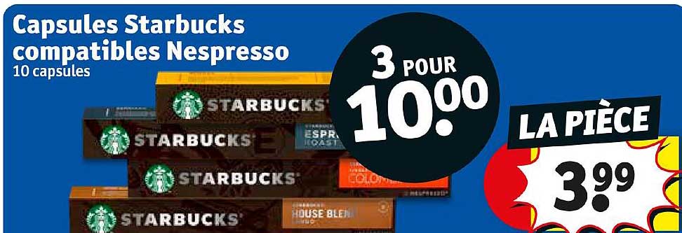 capsules starbucks compatibles nespresso 10 capsules