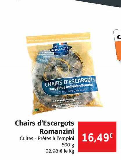 chairs d'escargots romanzini