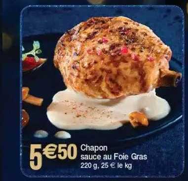 chapon sauce au foie gras