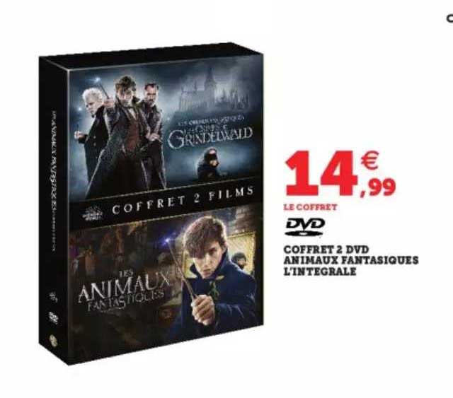 coffret 2 dvd animaux fantastiques l'intégrale