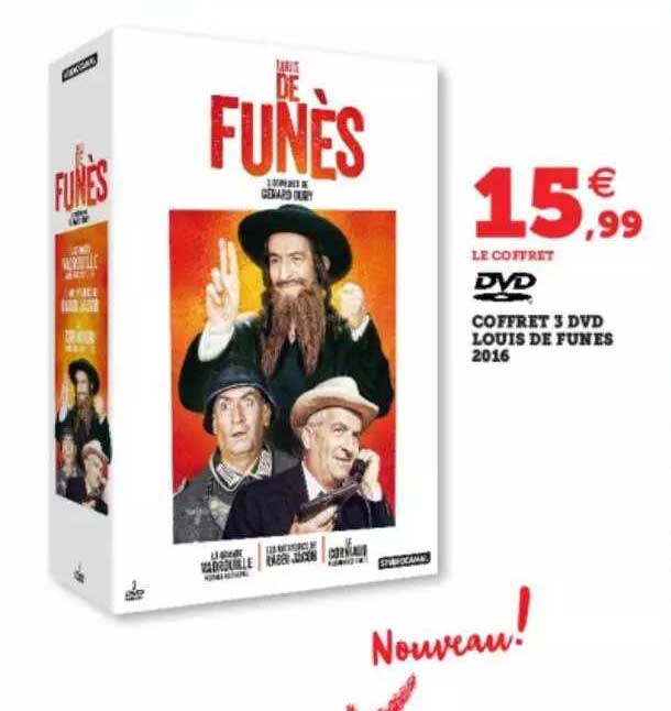coffret 3 dvd louis de funès 2016