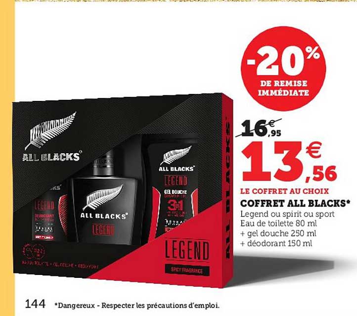 coffret all blacks -20% de remise immédiate