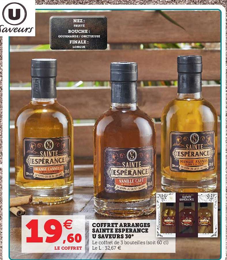 coffret arrangés sainte espérance u saveurs 30°