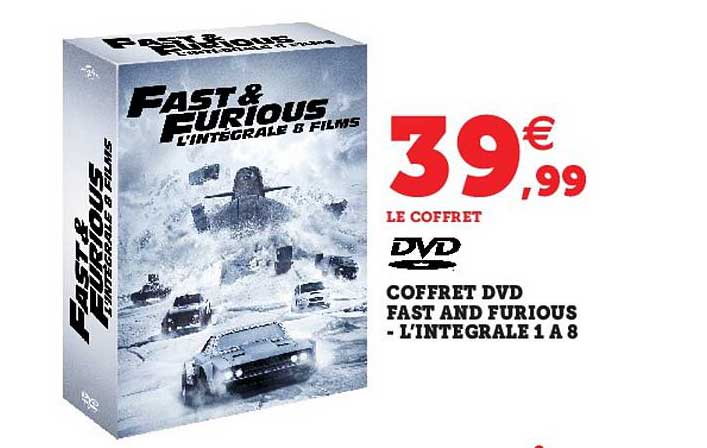 coffret dvd fast and furious - l'integrale 1 a 8