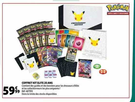 coffret kit elite 25 ans pokémon
