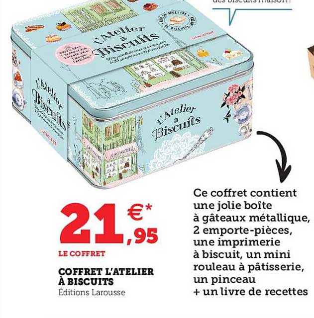 coffret l'atelier à biscuits
