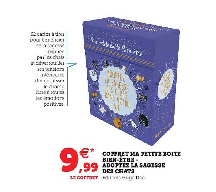 coffret ma petite boîte bien-être - adoptez la sagesse des chats