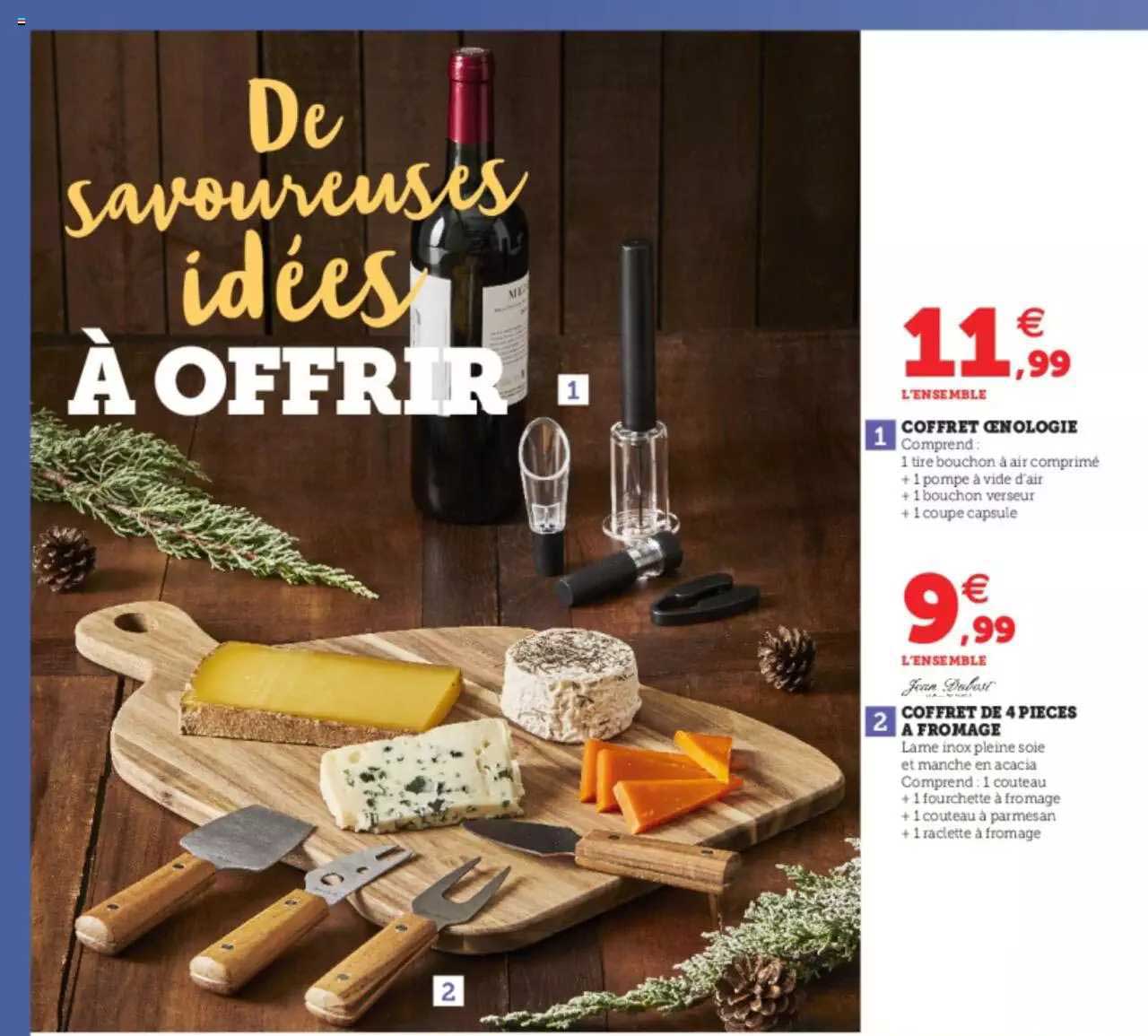 Coffret œnologie, Coffret De 4 Pièces à Fromage