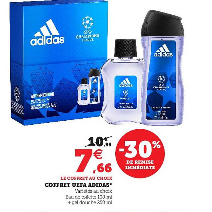 coffret uefa adidas -30% de remise immédiate