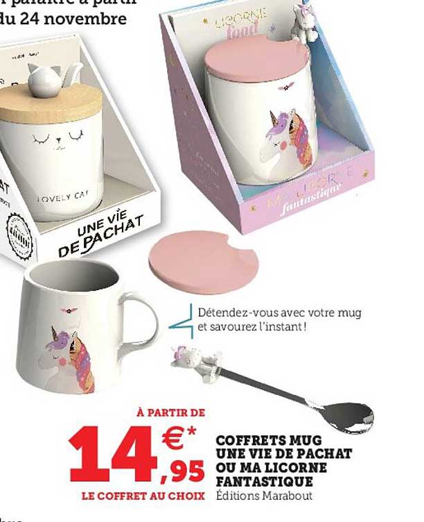 coffrets mug une vie de pachat ou ma licorne fantastique
