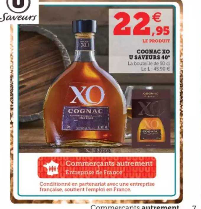 Cognac Xo U Saveurs 40°