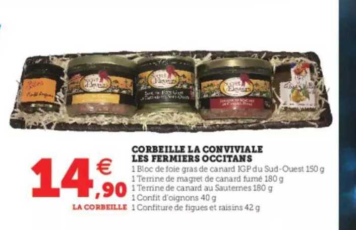 corbeille la conviviale les fermiers occitans