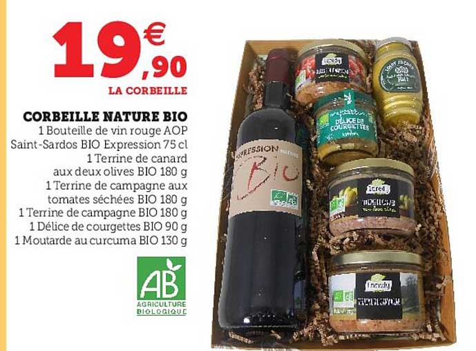 Corbeille Nature Bio