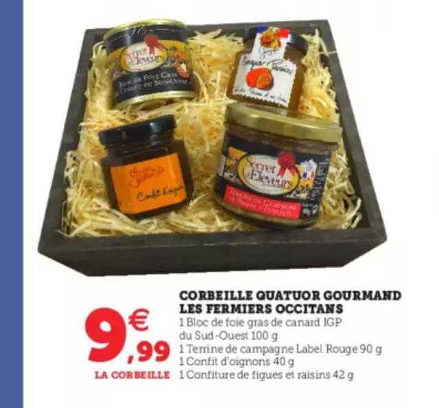 corbeille quatuor gourmand les fermiers occitans
