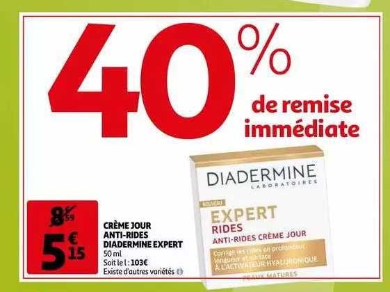 crème jour anti-rides diadermine expert