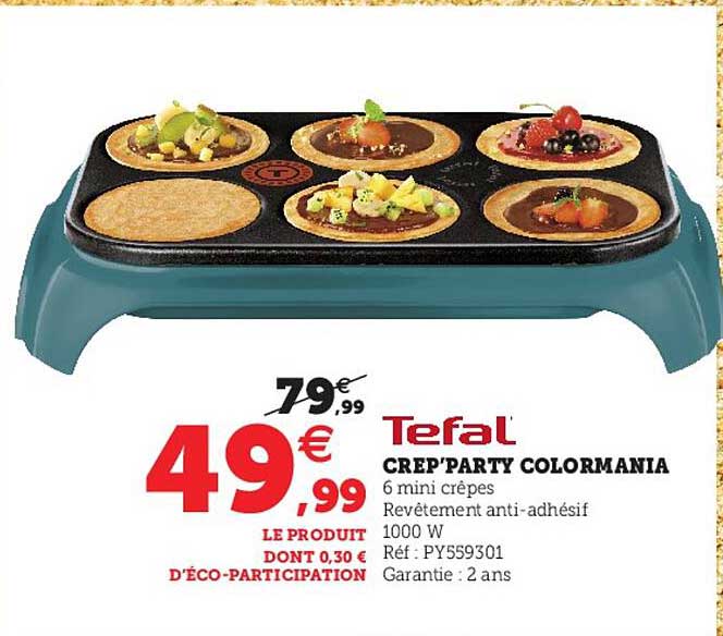 Crep'party Colormania Tefal