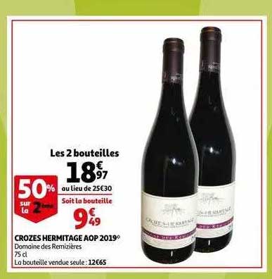 crozes hermitage aop 2019 domaine des remizières