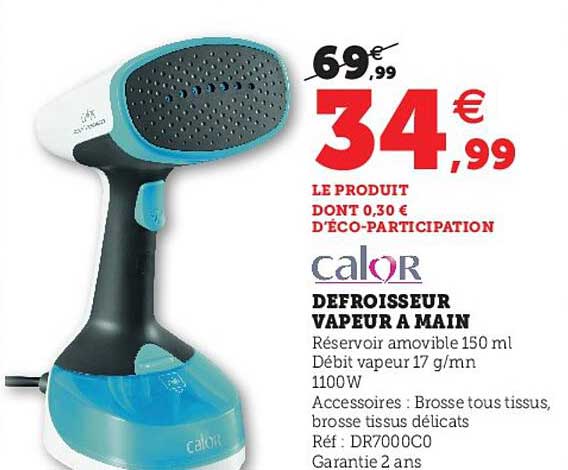 Defroisseur Vapeur à Main Calor