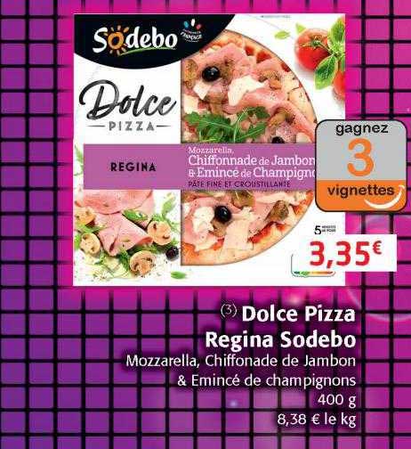 Dolce Pizza Regina Sodebo