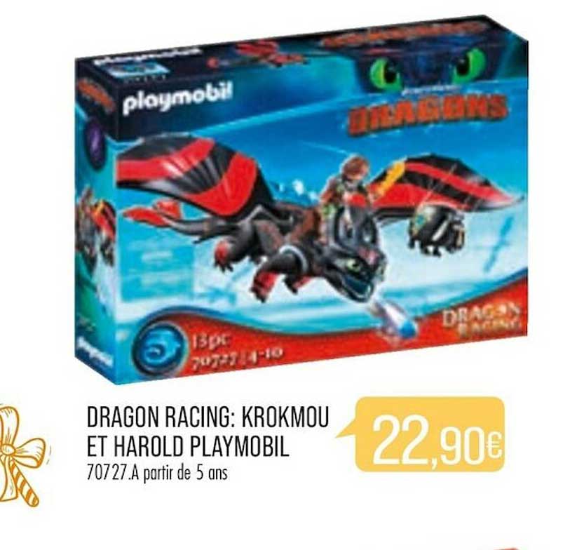 dragon racing : krokmou et harold playmobil