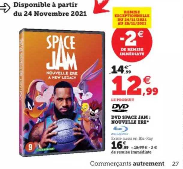 dvd space jam : nouvelle ère