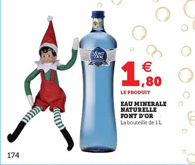 eau minérale naturelle font d'or