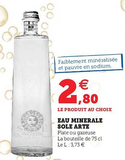 eau minérale sole arte