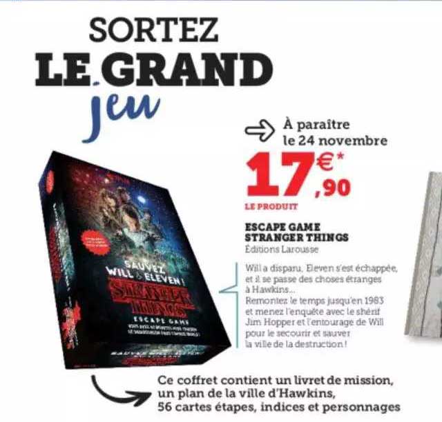 escape game stranger things