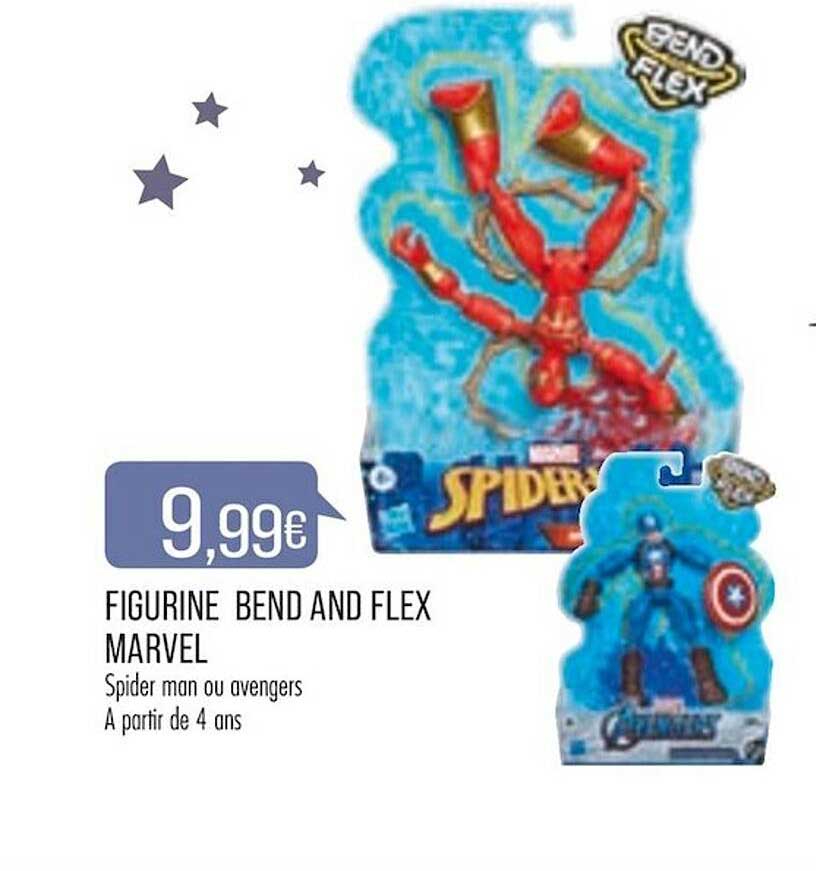 figurine bend and flex marvel
