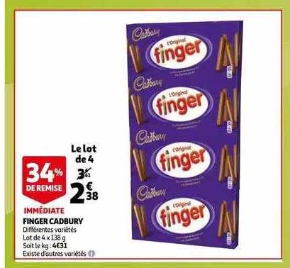 finger cadbury