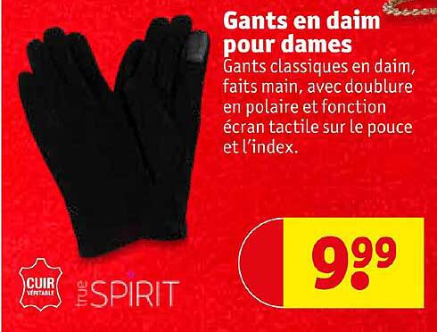 gants en daim pour dames