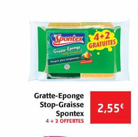gratte-éponge stopp-graisse spontex