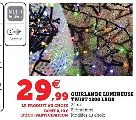 Guirlande Lumineuse Twist 1200 Leds