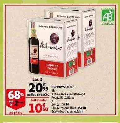 igp pays d'oc bio autrement gérard bertrand