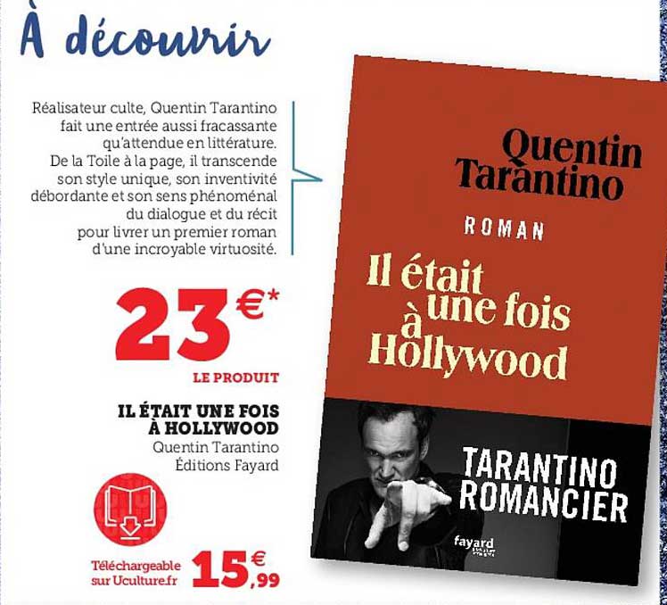 il était une fois à hollywood - quentin tarantino