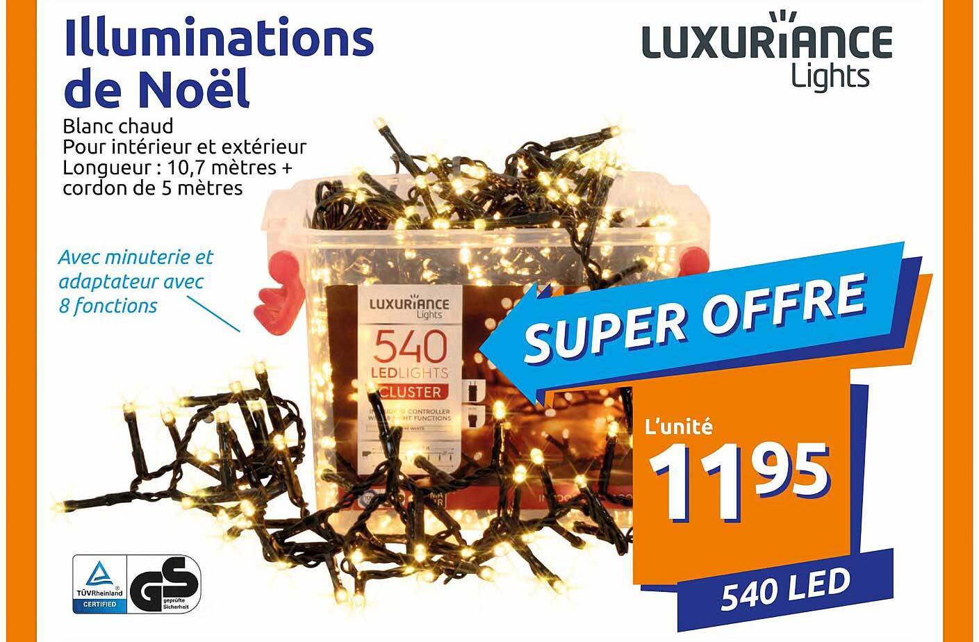 illuminations de noël luxuriance lights